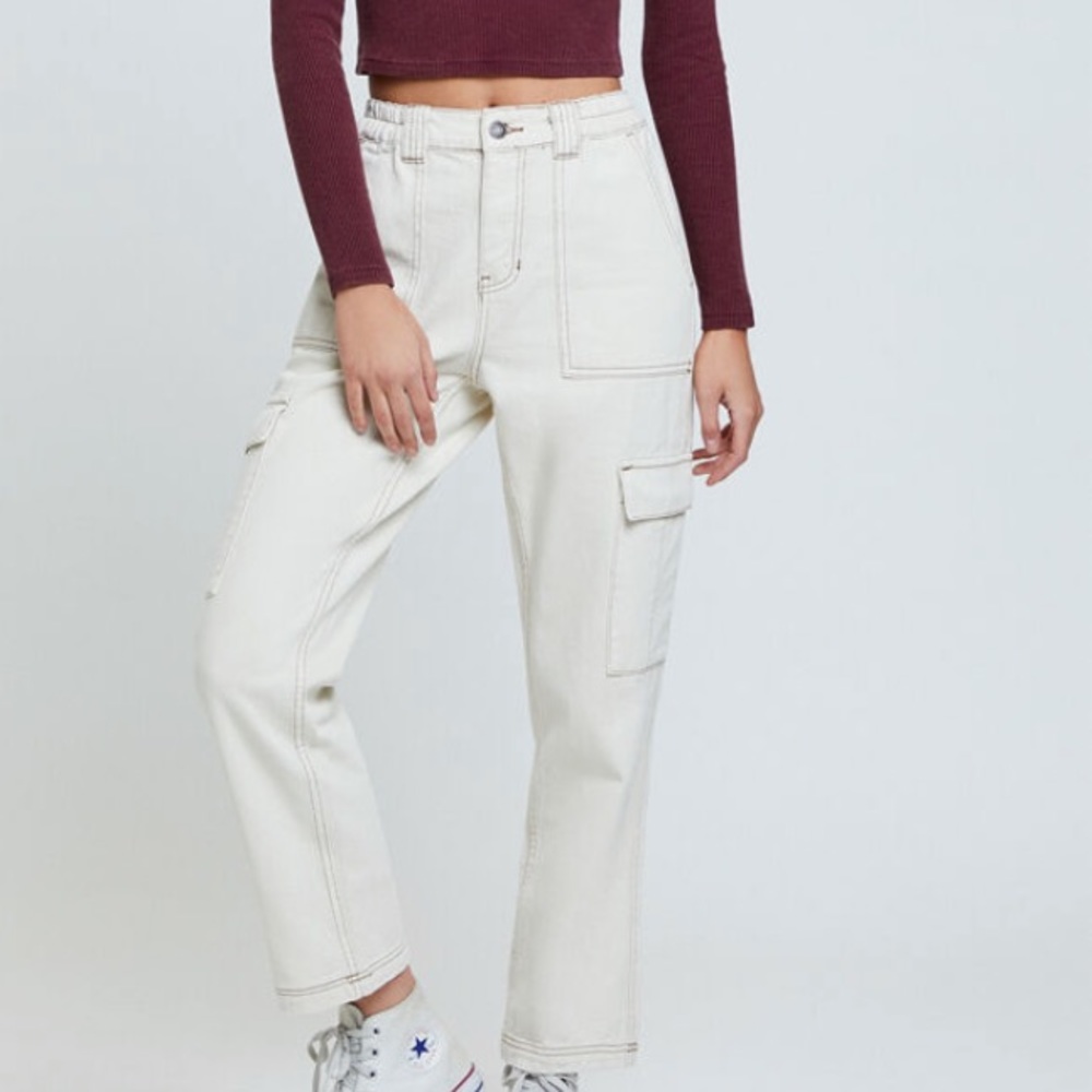 PACSUN White Cargo Pants